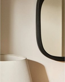 Nástenné zrkadlo s dreveným rámom 45,5x47 cm Alura – Kave Home