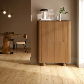 Jedálenský stôl v dekore duba 120x120 cm Etel – MOME