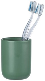Zelený keramický téglik na zubné kefky Olinda - Allstar