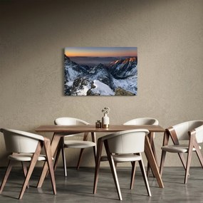 Obraz - Východ slnka v horách (90x60 cm)