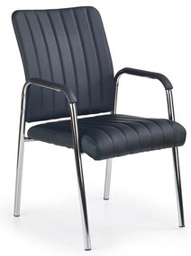 Jedálenská stolička KIVI, 1 ks, čierna