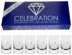 Celebration crystals Poháre na destiláty CRYSTALS MODERN 30 ml, 6 ks