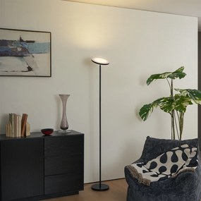 Moderná stojaca lampa čierna vrátane LED stmievateľná RGB s diaľkovým ovládaním - Sjors