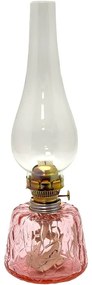Petrolejová lampa POLY 38 cm ružová