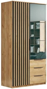 Skriňa Sorento s lamelami 100x215x6