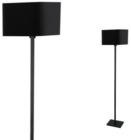 Stojacia lampa Napoli, 1x čierne textilné tienidlo, b