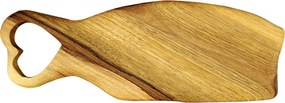 AMADEA Drevená doštička srdce, masívne drevo, 29 x 10,5 cm, český výrobok