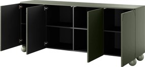 Komoda Sonatia II 200 cm - olivová