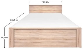 Manželská posteľ 160  cm Topta Typ 45 160 (dub sonoma). Vlastná spoľahlivá doprava až k Vám domov. 1075480