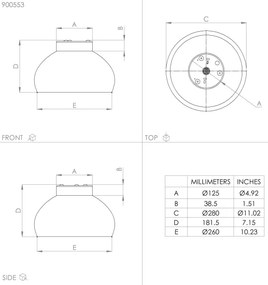 Eglo 900553 - Stropné svietidlo MOGANO 1xE27/40W/230V čierna