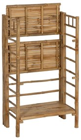 Bambusový regál v prírodnej farbe 61x104x34 cm Manali – Ixia