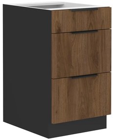 Kuchynská skrinka Monza orech okapi 40d 3s bb