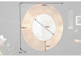 Zrkadlo 40697 Ø100cm gold  - Komfort-nábytok