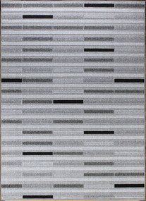 Koberec Lagos 1053 GREY – sivý obdĺžnik s dekoratívnym vzorom Rozmer: 80x150 cm