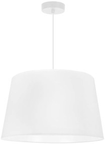 Závesné svietidlo Gaja, 1x biele textilné tienidlo, (fi 44cm), w