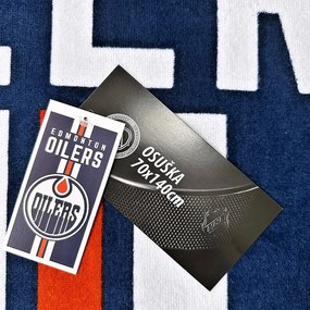 Bavlnená osuška NHL Edmonton Oilers - kolekcia Prestige - 100% bavlna, gramáž 350 g/m², rozmer 70x140 cm