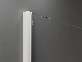 Mexen Velar, sprchový kút s posuvnými dverami 110(dvere) x 120(stena) cm, 8mm číre sklo, biela, 871-110-120-01-20