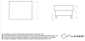 Béžová podnožka Simon – Miuform