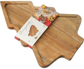 Servírovacia tácka z akácie Stromček 28,5 × 20 × 1,5 cm