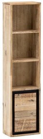 furniture-nabytek.cz - Masívna závesná polička Jolo z akáciového dreva, lakovaná, prírodná farba – 25×15×100 cm