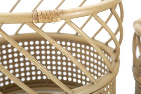 Sada 2 ks proutěných obalů na květináč Panama hnědá