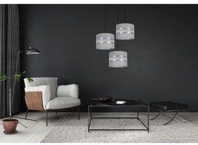 Luster na lanku CORAL 3xE27/60W/230V šedá