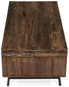 Autronic BONTEC Konferenčný stolík 120x60cm, masív, old wood, AHG-536 PINE Farba: Hnedá