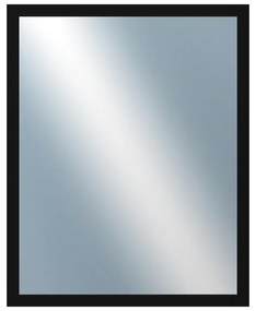 DANTIK - Zrkadlo v rámu, rozmer s rámom 40x50 cm z lišty PERLA čierna lesklá vysoká (2548)