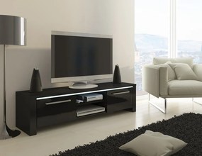 TV stolík/skrinka Freddy (čierna + lesk čierny). Vlastná spoľahlivá doprava až k Vám domov. 780042