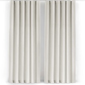 Krémový zamatový dimout záves 265x250 cm Velto – Filumi