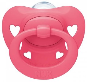 Dojčenský cumlík NUK Signature 6-18 m ružová heart, vel. 6-18 m