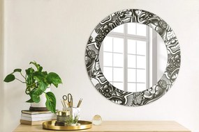 Okrúhle ozdobné zrkadlo Abstraktná tekutina fi 50 cm