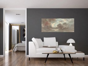 Obraz - John Constable, Cloud Study Stormy Sunset, reprodukcia (120x50 cm)