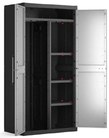 KIS Skriňa DETROIT XL vysoká delená 89 cm, šedá