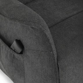 Polohovacie kreslo sivé, elektrické TV-L8960 GREY2