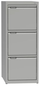 Kovová kartotéka A4, 3 zásuvky, sivá