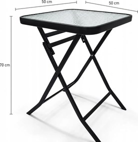 Balkónový set nábytku – stolík + 2 stoličky