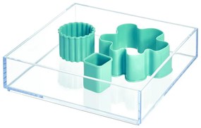 Priehľadný stohovateľný organizér iDesign Clarity, 20 x 20 cm