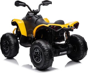 LEAN CARS Štvorkolka na akumulátor DK-CA002 4x4 12 V 10 Ah, žltá