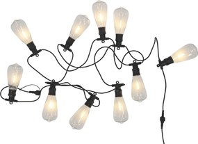 Vianočná svetelná reťaz s 8-mi Led svetlami - biela teplá - 3m