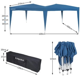 InternetovaZahrada Záhradný altánok 3x6 m - modrý