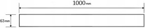 Mexen M01 kryt na nerezový žľab 100 cm, čierna, 1720100