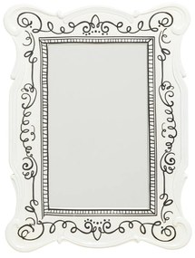 Favola nástenné zrkadlo biele 67x50 cm
