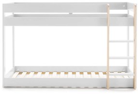 Detská poschodová posteľ gelano 90 x 190 cm biela MUZZA