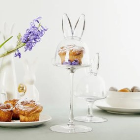 Podnos PRATA so skleneným vekom v tvare zajačích uší 845098