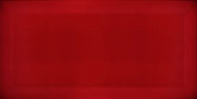 Obklad Ribesalbes Chic Colors rojo bisiel 7,5x15 cm lesk CHICC1972