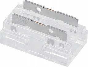 BERGE Univerzálny konektor pre COB SMD LED pásik 8mm, hranatý - zacvakávací