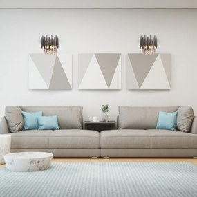 Nástenné svietidlo Madison, 1x krištáľové/chrómové kovové tienidlo