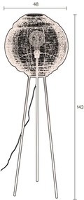 Čierna stojacia lampa Meezan - Dutchbone