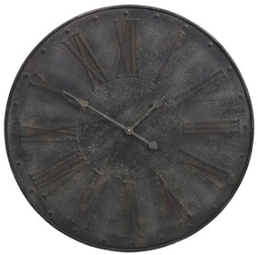 Šedé nástenné hodiny Aiden antiek grey - Ø75*5 cm